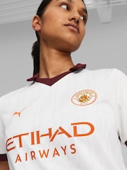 Puma White Manchester City 23/24 Away Football Short Sleeves Shirt - Image 5 of 8
