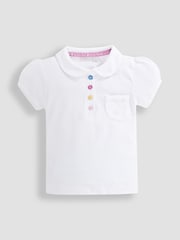 JoJo Maman Bébé White Polo Shirt - Image 3 of 5