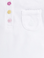 JoJo Maman Bébé White Polo Shirt - Image 5 of 5