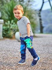 JoJo Maman Bébé Ecru Navy Stripe Stripe T-Shirt - Image 4 of 5