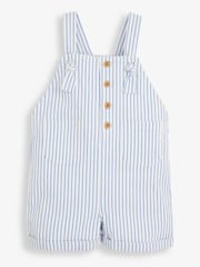 JoJo Maman Bébé Blue Stripe Dungaree - Image 1 of 2