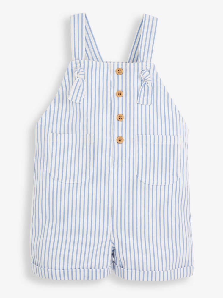 JoJo Maman Bébé Blue Stripe Dungaree - Image 1 of 2