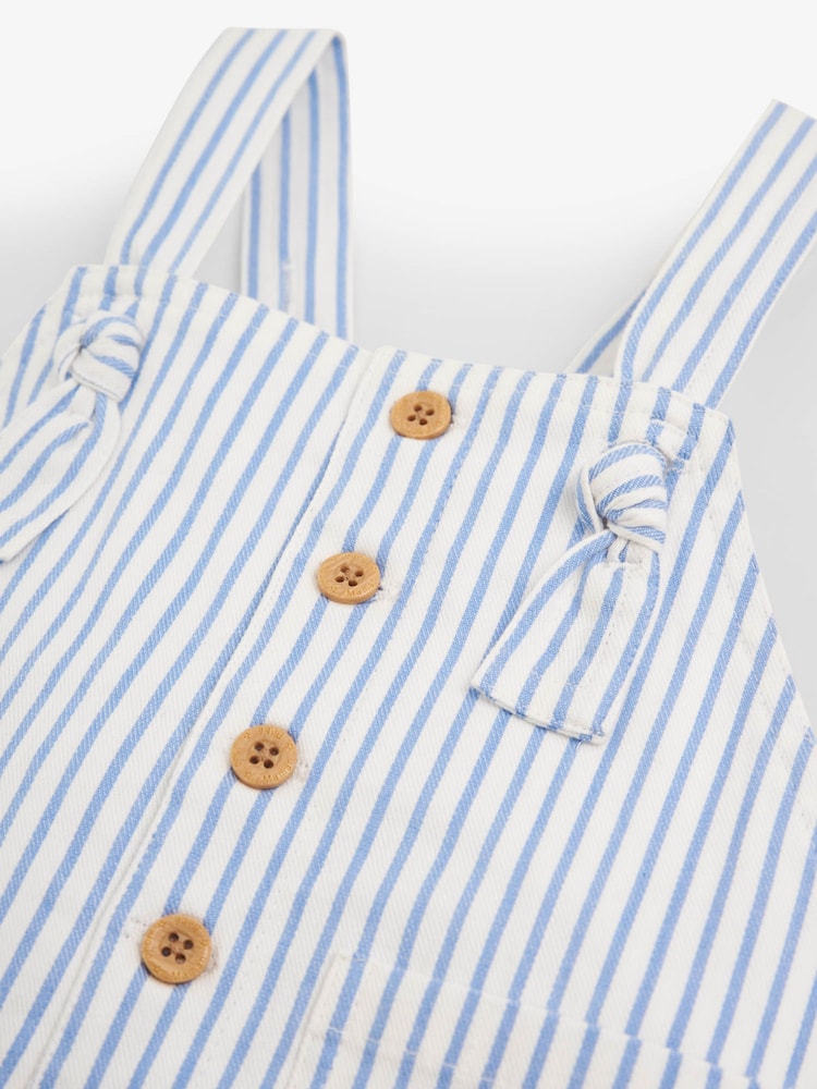 JoJo Maman Bébé Blue Stripe Dungaree - Image 2 of 2