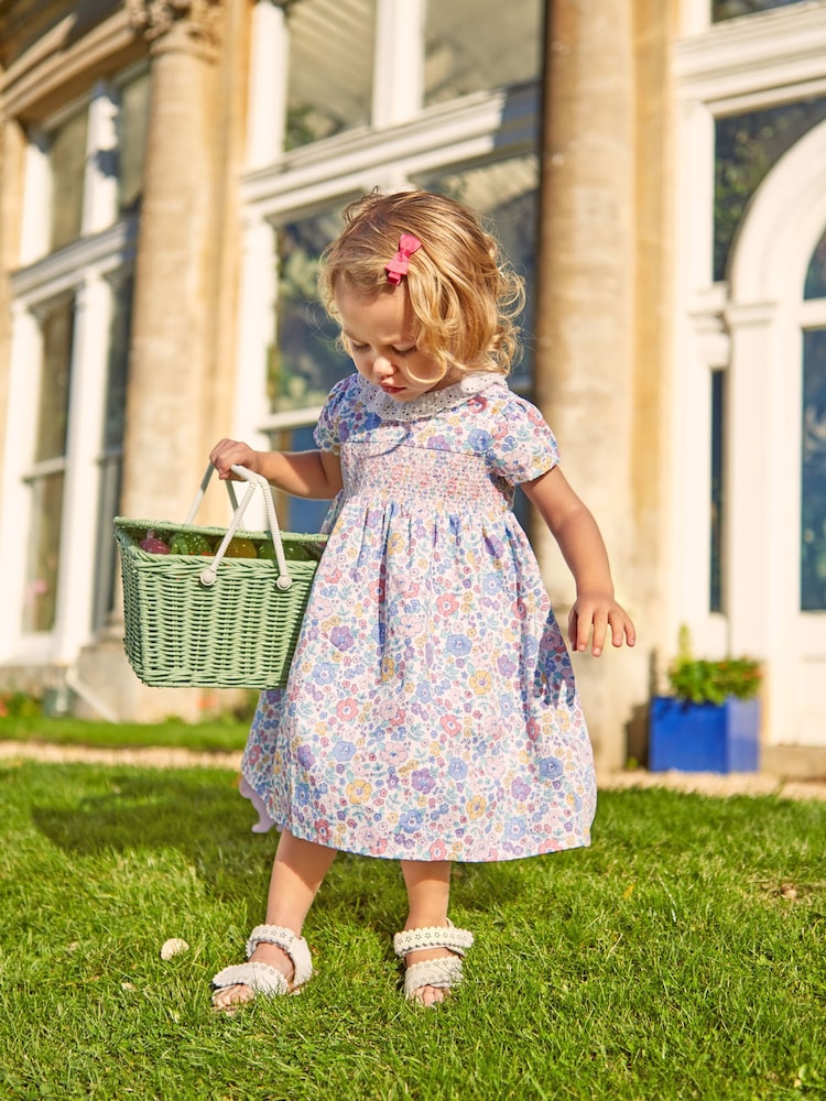 JoJo Maman Bébé Meadow Frill Collar Party Dress - Image 1 of 8