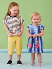 JoJo Maman Bébé Sunshine Girls' Twill Clamdiggers - Image 1 of 6