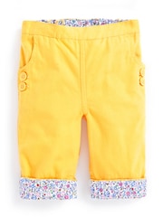 JoJo Maman Bébé Sunshine Girls' Twill Clamdiggers - Image 4 of 6