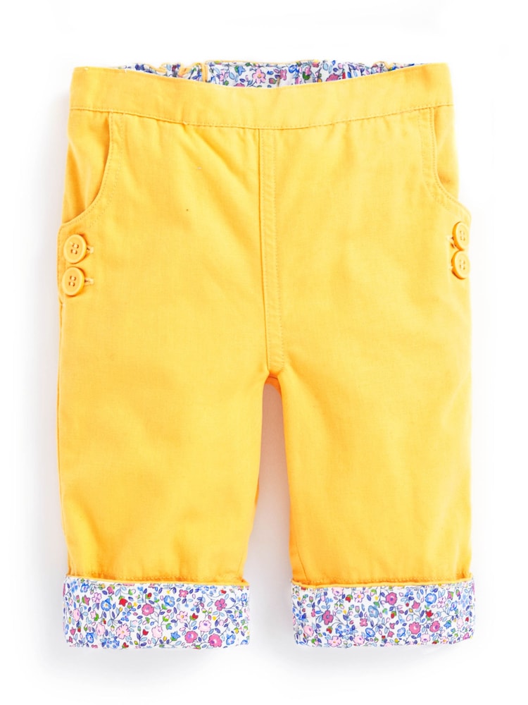 JoJo Maman Bébé Sunshine Girls' Twill Clamdiggers - Image 4 of 6