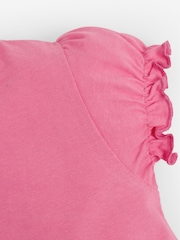 JoJo Maman Bébé Dusky Pink Pretty T-Shirt - Image 2 of 2
