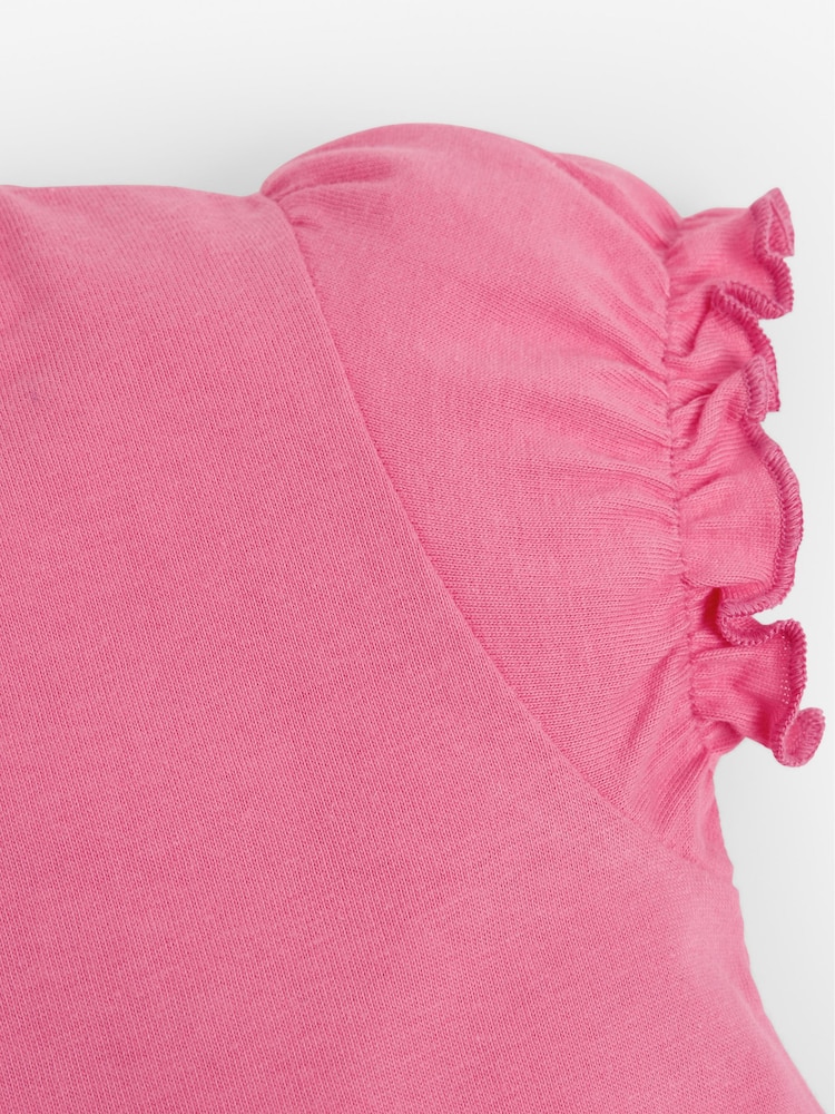 JoJo Maman Bébé Dusky Pink Pretty T-Shirt - Image 2 of 2