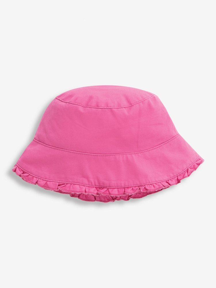 JoJo Maman Bébé Orchid Pretty Twill Sun Hat - Image 1 of 3
