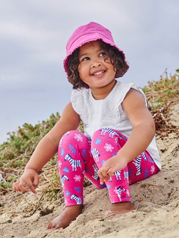 JoJo Maman Bébé Orchid Pretty Twill Sun Hat - Image 3 of 3