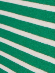 JoJo Maman Bébé Green Stripe T-Shirt - Image 3 of 4