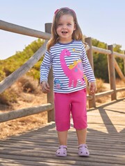 JoJo Maman Bébé Orchid Girls' Twill Clamdiggers - Image 1 of 5