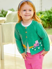 JoJo Maman Bébé Orchid Girls' Twill Clamdiggers - Image 2 of 5