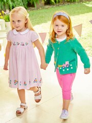 JoJo Maman Bébé Orchid Girls' Twill Clamdiggers - Image 3 of 5