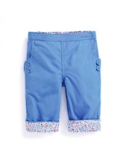 JoJo Maman Bébé Cornflower Girls' Twill Clamdiggers - Image 1 of 2