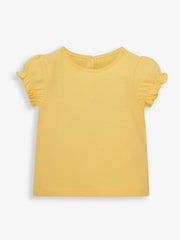 JoJo Maman Bébé Yellow Pretty T-Shirt - Image 1 of 2