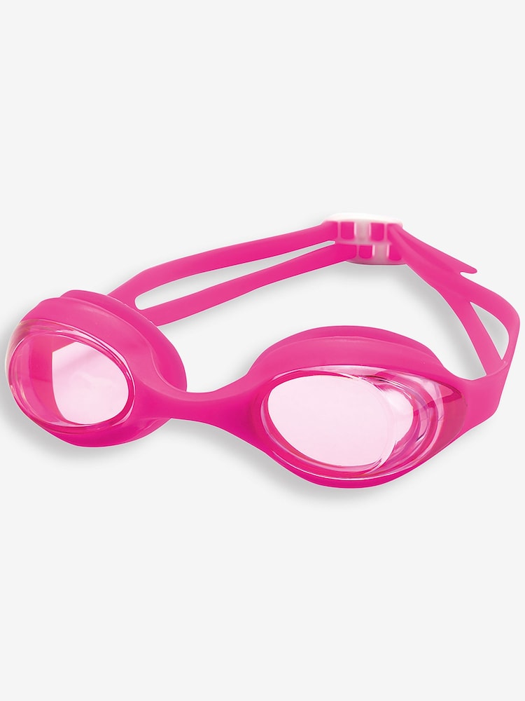 JoJo Maman Bébé Fuchsia Pink Children's Swimming Goggles - Image 1 of 2