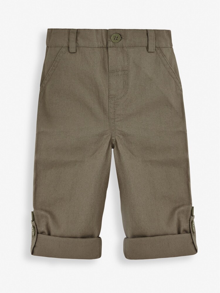 JoJo Maman Bébé Olive Twill Convertible Chinos - Image 1 of 4 JoJo Maman Bébé Olive Twill Convertible Chinos - Image 1 of 4