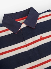 JoJo Maman Bébé Red Classic Stripe Polo Shirt - Image 3 of 3