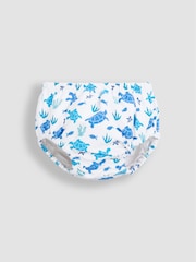 JoJo Maman Bébé Blue Turtle Swim Nappy - Image 1 of 3