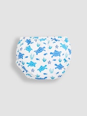 JoJo Maman Bébé Blue Turtle Swim Nappy - Image 2 of 3