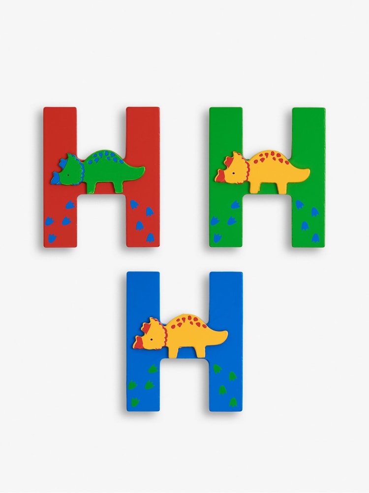 JoJo Maman Bébé Dinosaur Wooden Letters - Image 5 of 12