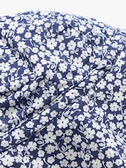 JoJo Maman Bébé Navy Blue Ditsy Floral Floppy Sun Hat - Image 3 of 3