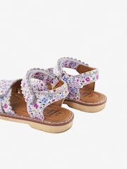 JoJo Maman Bébé Pink Pretty Leather Sandals - Image 4 of 4