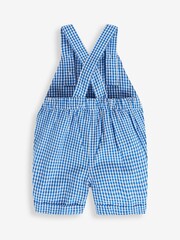 JoJo Maman Bébé Cobalt Boat Gingham Baby Dungarees - Image 3 of 3
