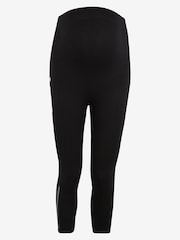 JoJo Maman Bébé Black Cropped Seamless Support Workout Maternity Leggings - Image 4 of 5