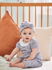JoJo Maman Bébé Summer Ditsy Pink 2-Pack Pretty Baby Rompers - Image 4 of 4