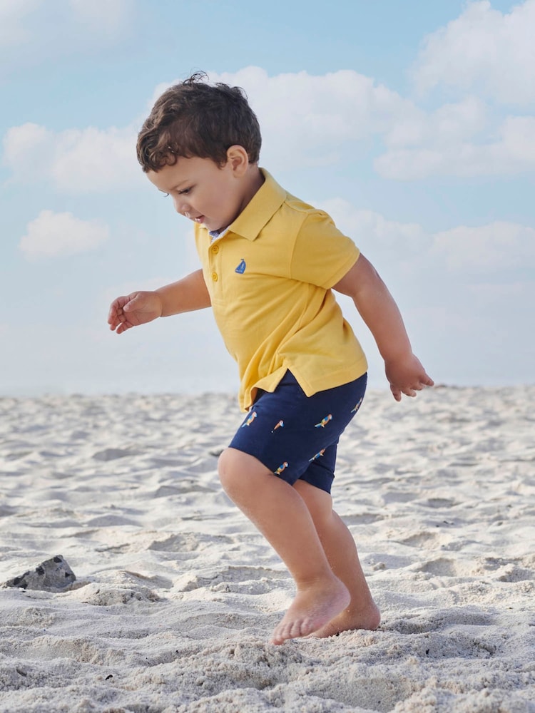JoJo Maman Bébé Yellow Polo Shirt - Image 1 of 7