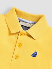 JoJo Maman Bébé Yellow Polo Shirt - Image 7 of 7