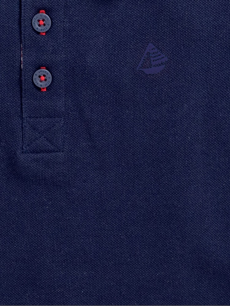 JoJo Maman Bébé Navy Blue Polo Shirt - Image 3 of 3