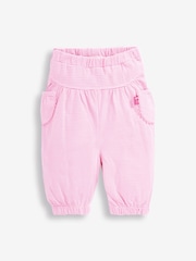 JoJo Maman Bébé Pink 2-Pack Floral Baby Trousers - Image 2 of 5
