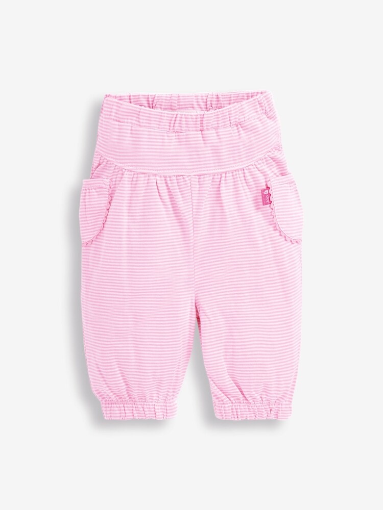 JoJo Maman Bébé Pink 2-Pack Floral Baby Trousers - Image 2 of 5 JoJo Maman Bébé Pink 2-Pack Floral Baby Trousers - Image 2 of 5