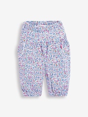 JoJo Maman Bébé Pink 2-Pack Floral Baby Trousers - Image 3 of 5