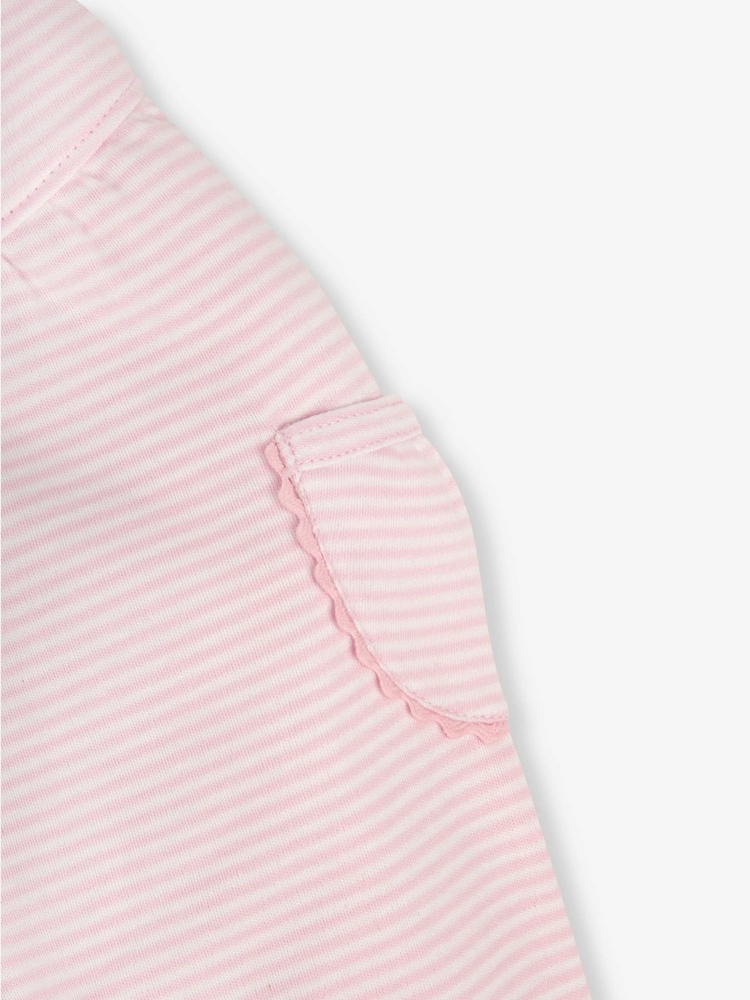 JoJo Maman Bébé Pink 2-Pack Floral Baby Trousers - Image 5 of 5