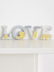 JoJo Maman Bébé Grey Wooden Letters - Image 10 of 12