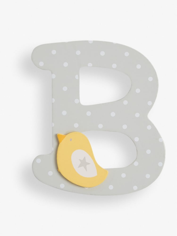 JoJo Maman Bébé Grey Wooden Letters - Image 4 of 12