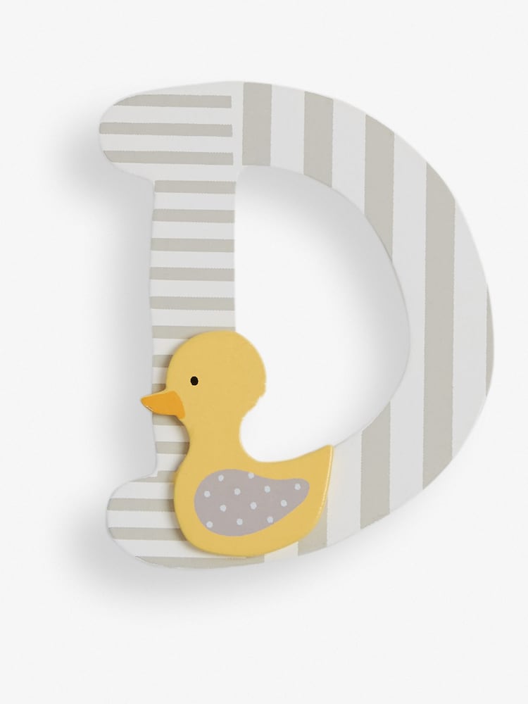 JoJo Maman Bébé Grey Wooden Letters - Image 6 of 12