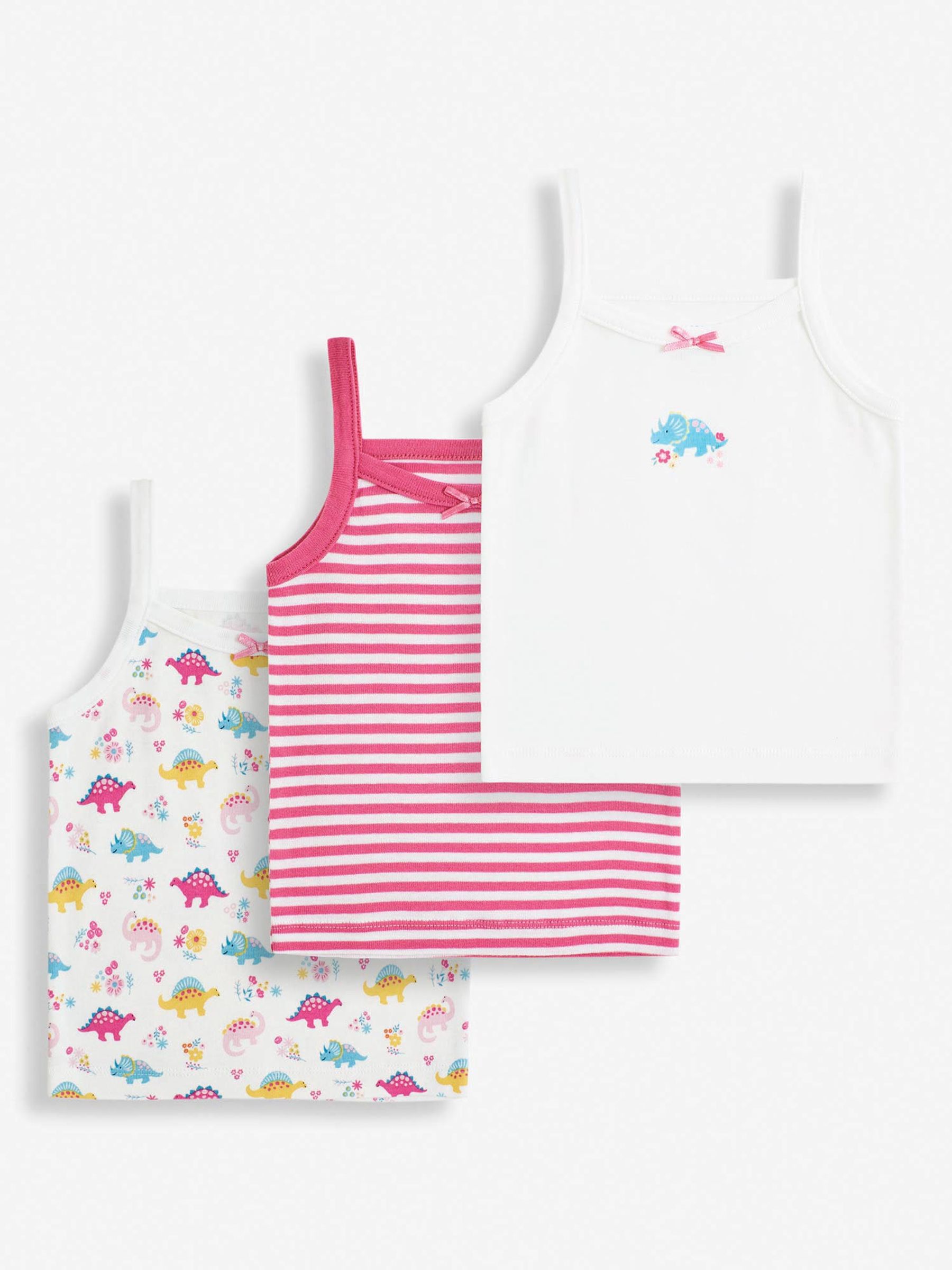 Pink 3-Pack Vest Set
