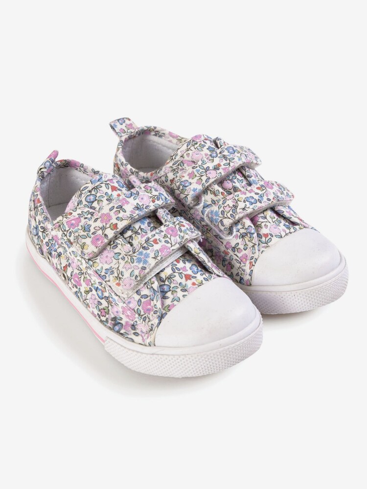 JoJo Maman Bébé Pink Canvas Pumps - Image 1 of 1 JoJo Maman Bébé Pink Canvas Pumps - Image 1 of 1