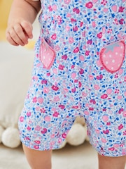 JoJo Maman Bébé White Plain Peter Pan Collar Baby Bodysuit - Image 5 of 6