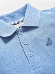 JoJo Maman Bébé Blue Polo Shirt - Image 2 of 4