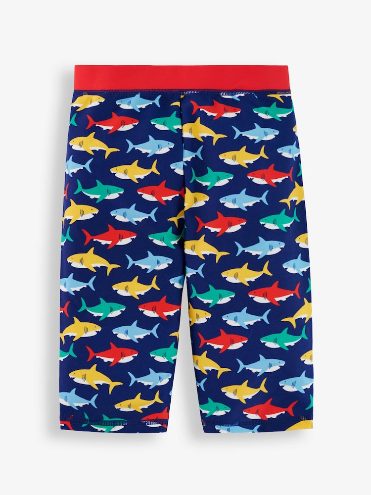 Bleu marine motif requin - Jojo Maman Bébé UPF 50 2-Pieces Combinaison de protection solaire - Image 7 of 10