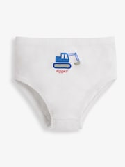 JoJo Maman Bébé Blue 3-Pack Pants Set - Image 4 of 4