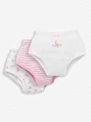 JoJo Maman Bébé Bunny 3-Pack Girls' Training Knickers - Image 1 of 4