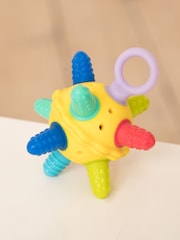 JoJo Maman Bébé Multi 2-Pack Silicone Sensory Travel Teether Balls - Image 3 of 4